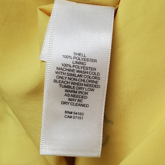 Eliza J Yellow Floral Flutter Sleeve Lace Tie-Waist Midi Summer Dress 8 - Picture 13 of 13